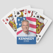 Robert F Kennedy JR 2024 - met vlag achtergrond Pokerkaarten (Achterkant)