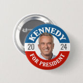 Robert F Kennedy JR 2024 Ronde Button 5,7 Cm (Voorkant /achterkant)