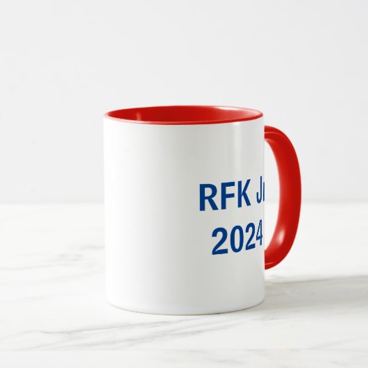 Robert F. Kennedy Jr 2024 rood/wit/blauw Mok (Voorkant rechts)