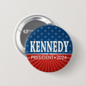 Robert F Kennedy JR 2024 - sterren strepen Ronde Button 5,7 Cm (Voorkant /achterkant)