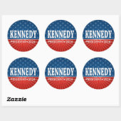 Robert F Kennedy JR 2024 - sterren strepen Ronde Sticker (Vel)