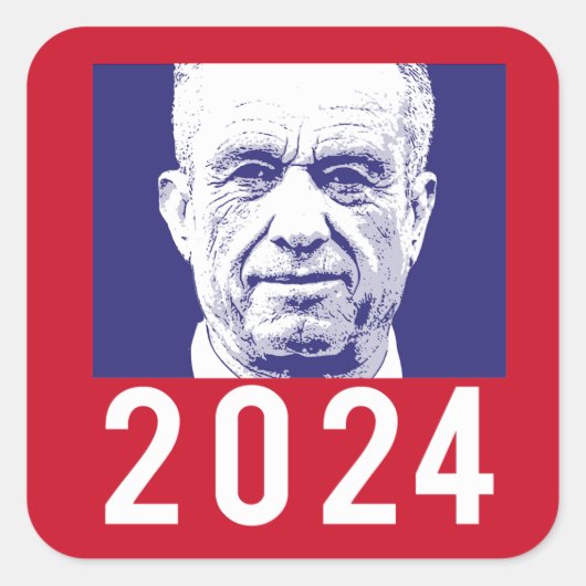 ROBERT F KENNEDY JR. 2024 VIERKANTE STICKER (Voorkant)
