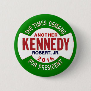 Robert F. Kennedy, Jr. voor President 2016 Ronde Button 5,7 Cm