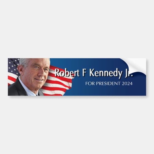 Robert F Kennedy Jr voor President 2024 Bumpersticker (Voorkant)
