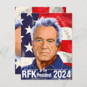 Robert F Kennedy, Jr. voor President 2024, RFK Jr Briefkaart (Voorkant / Achterkant)