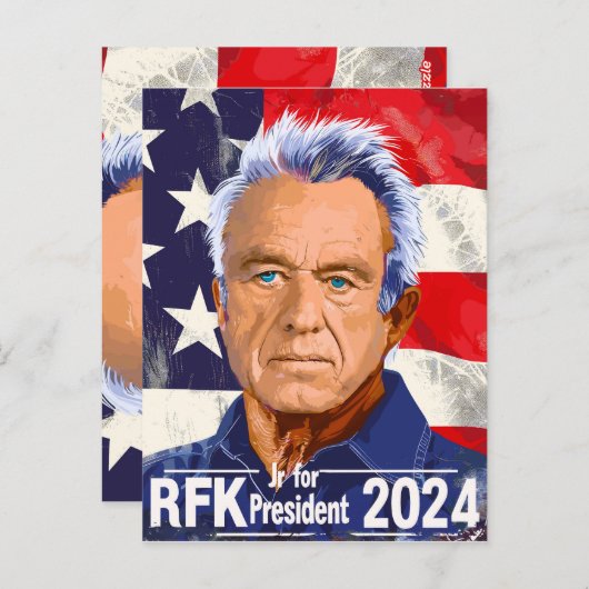 Robert F Kennedy, Jr. voor President 2024, RFK Jr Briefkaart (Voorkant / Achterkant)