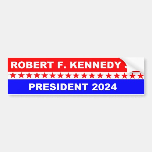 Robert F Kennedy President 2024 Bumpersticker (Voorkant)
