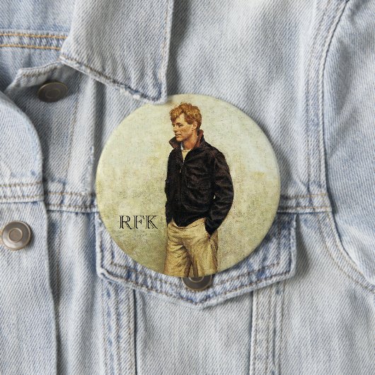Robert F. Kennedy Ronde Button 4,0 Cm (In situ)