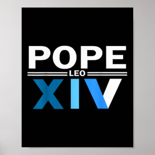 Robert Franciscus Paus Leo Xiv Vaticaan Villanova Poster