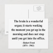 Robert Frost Citaat 6a Briefkaart (Voorkant / Achterkant)