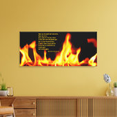 Robert Frost Fire en Ice Wrapped Canvas Print (Insitu (Woonkamer))