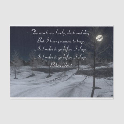 Robert Frost Gift Tissue Paper Tissuepapier (Voorkant)