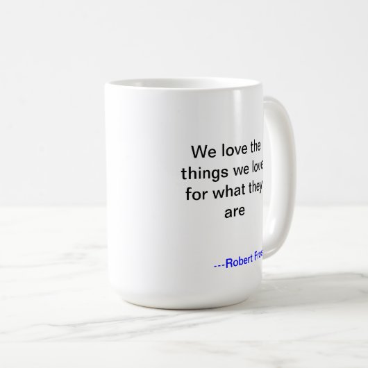 Robert Frost Love Mok (Voorkant rechts)