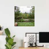 Robert Frost "Minder Bereisde Weg" Wijsheid Poster (Thuiskantoor)