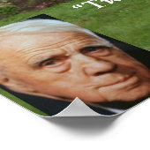 Robert Frost "Minder Bewoonde Weg" Wijsheid Poster (Hoek)