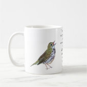 Robert Frost Ovenbird White Coffee Mok (Links)