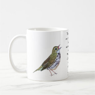 Robert Frost Ovenbird White Coffee Mok