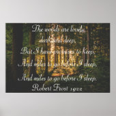 Robert Frost Poem Poster (Voorkant)
