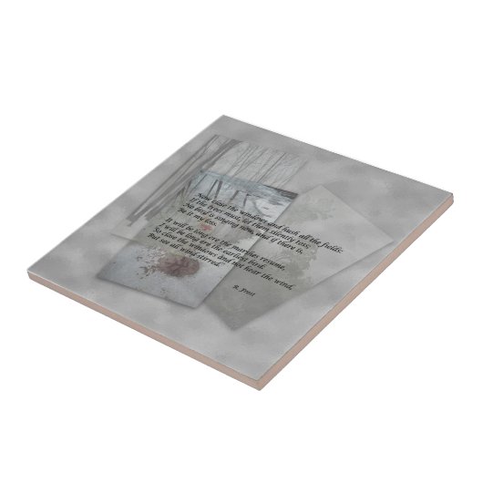 Robert Frost-poëzie Tegeltje (Zijkant)