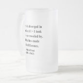 Robert Frost Quote 1a Matglas Bierpul (Voorkant links)
