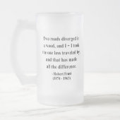 Robert Frost Quote 1a Matglas Bierpul (Links)