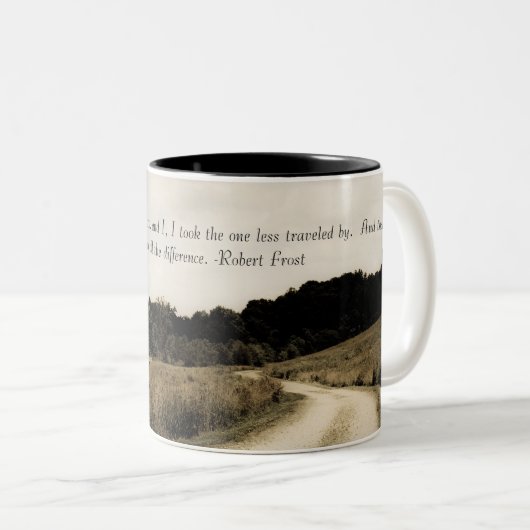 Robert Frost Quote Mok (Voorkant rechts)