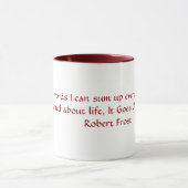 Robert Frost Quote Mok (Midden)