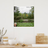 Robert Frost "Road Less Traveled" Wisdom Poster (Keuken)