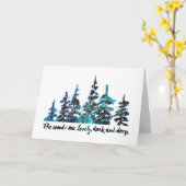 Robert Frost stopt met Bossen Pijnbos Kaart (Gele Bloem)