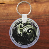 Robert Frost Verse Sleutelhanger (Voorkant)