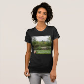Robert Frost Wijsheid Quote "Weg minder bereisd" T-shirt (Voorkant volledig)