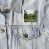 Robert Frost Wijsheid Quote "Weg minder bereisd" Vierkante Button 5,1 Cm (In situ)