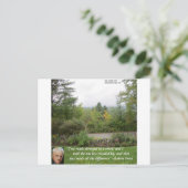 Robert Frost Wisdom Quote "Road Less Traveled" Briefkaart (Staand voorkant)