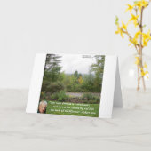 Robert Frost Wisdom Quote "Road Miness Traveled" Kaart (Gele Bloem)