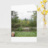 Robert Frost Wisdom Quote "Road Miness Traveled" Kaart (Gele Bloem)