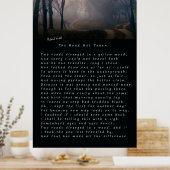 ROBERT FROST'S POEM: DE WEG NIET GENOMEN POSTER (Keuken)