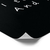 ROBERT FROST'S POEM: DE WEG NIET GENOMEN POSTER (Hoek)