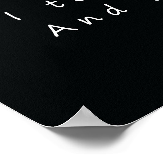 ROBERT FROST'S POEM: DE WEG NIET GENOMEN POSTER (Hoek)