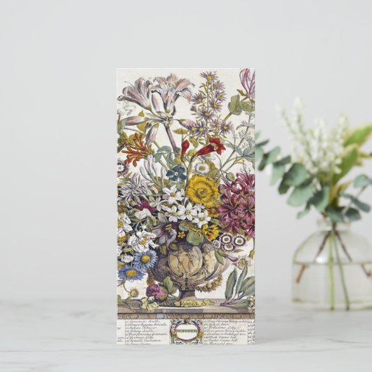 Robert Furber - oktober - twaalf maanden Feestdagenkaart (Staand voorkant)