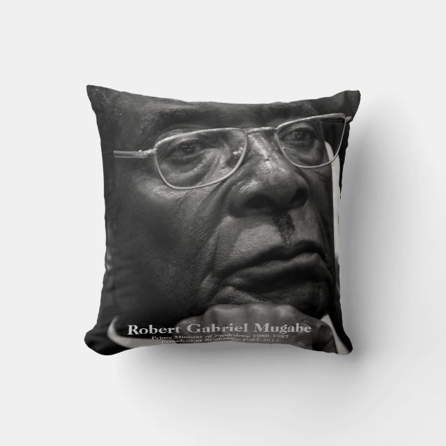Robert G. Mugabe, President van Zimbabwe Kussen (Voorkant)