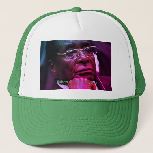 Robert G. Mugabe, President van Zimbabwe Trucker Pet (Voorkant)