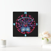 ROBERT - GAMERS Gaming Den Room Clock neon Vierkante Klok (Huis)
