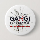 Robert Gangi voor burgemeester Ronde Button 7,6 Cm (Voorkant)