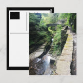 Robert h. treman state park bridge briefkaart (Voorkant / Achterkant)