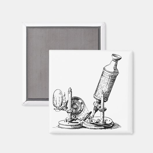 Robert Hooke's microscoop Magneet (Voorkant / Achterkant)