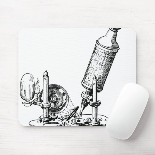 Robert Hooke's microscoop Muismat (Met muis)