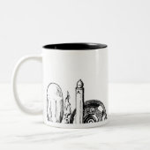 Robert Hooke's microscoop Tweekleurige Koffiemok (Links)