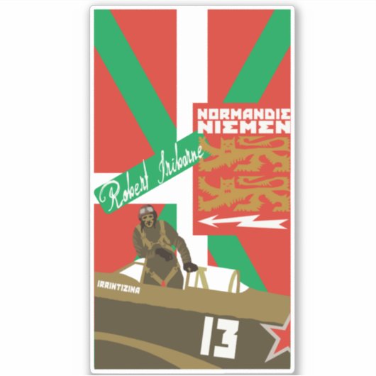 ROBERT IRIBARNE (Ikurrina) Sticker (Voorkant)