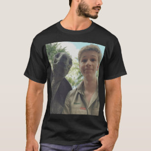 Robert Irwin met schildpad jongen T-shirt