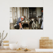 Robert Jacquinot Tour Etappe 5 neemt een pauze 192 Poster (Keuken)